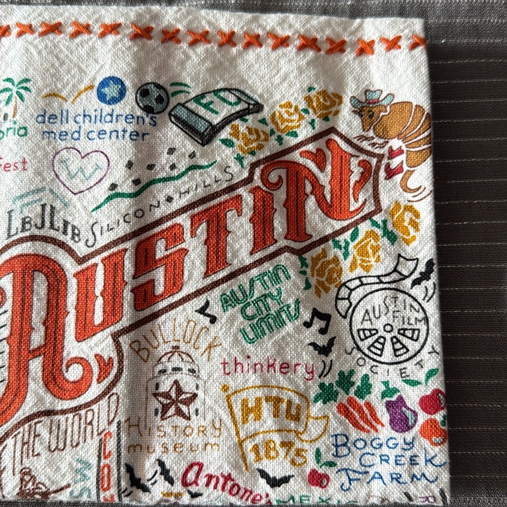 Cat Studio Austin Texas Dish Bar Hand Towel New in Package Never Used - Picture 6 of 9